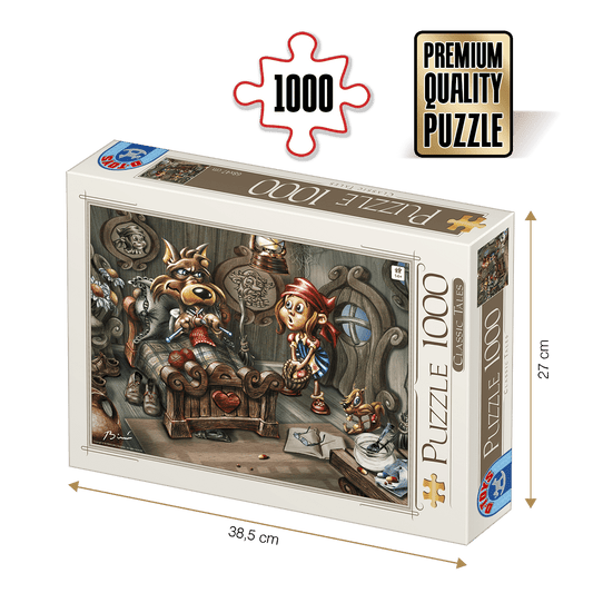 Puzzle Classic Tales - Puzzle adulti 1000 piese - Little Red Riding Hood / Scufita Rosie, D - Toys - Publisol.ro