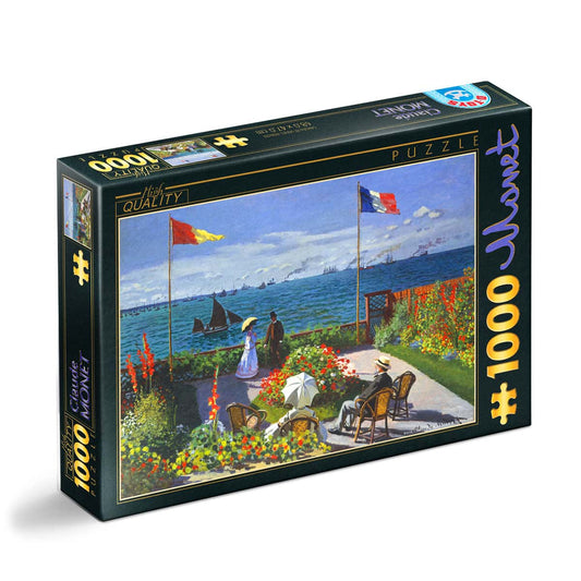 Puzzle Claude Monet - Puzzle adulti 1000 piese - Garden at Sainte - Adresse, D - Toys - Publisol.ro