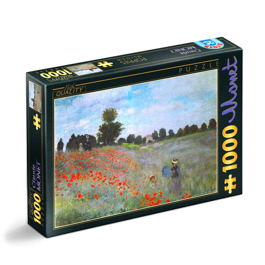 Puzzle Claude Monet - Puzzle adulti 1000 piese - Poppies/Maci, D - Toys - Publisol.ro