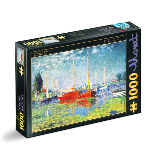 Puzzle Claude Monet - Puzzle adulti 1000 piese - Red Boats at Argenteuil, D - Toys - Publisol.ro