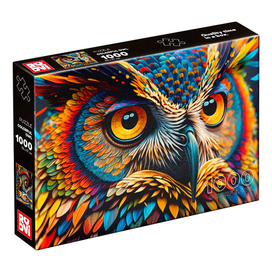 Puzzle Colorful Owl - Puzzle 1000 piese, D - Toys - Publisol.ro