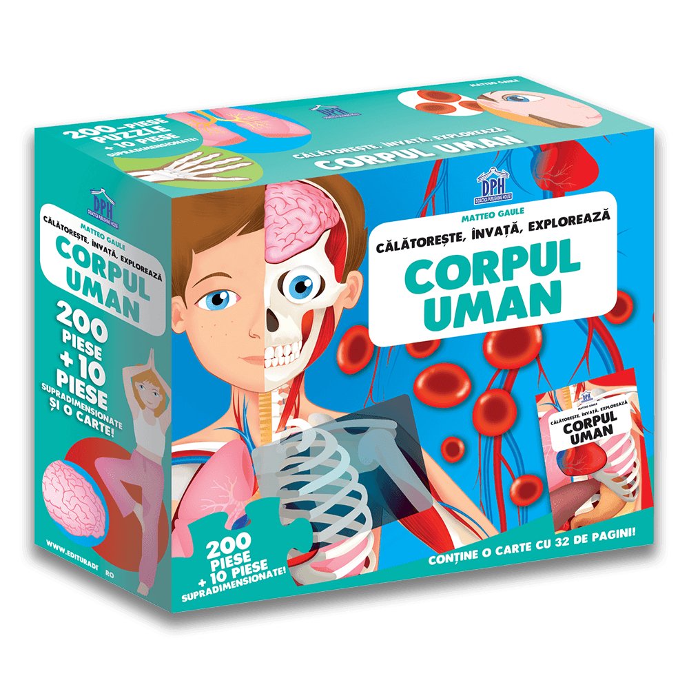 Puzzle - Corpul uman - Calatoreste, invata, exploreaza, de Matteo Gaule, Nadia Fabris - Publisol.ro