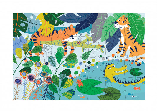 Puzzle cu 28 de piese  - Jungla - Avenir