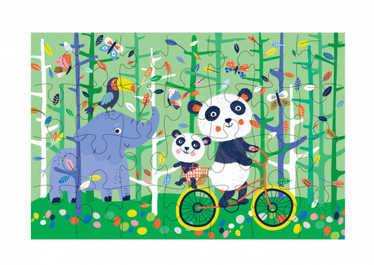 Puzzle cu 28 de piese  -Panda - Avenir