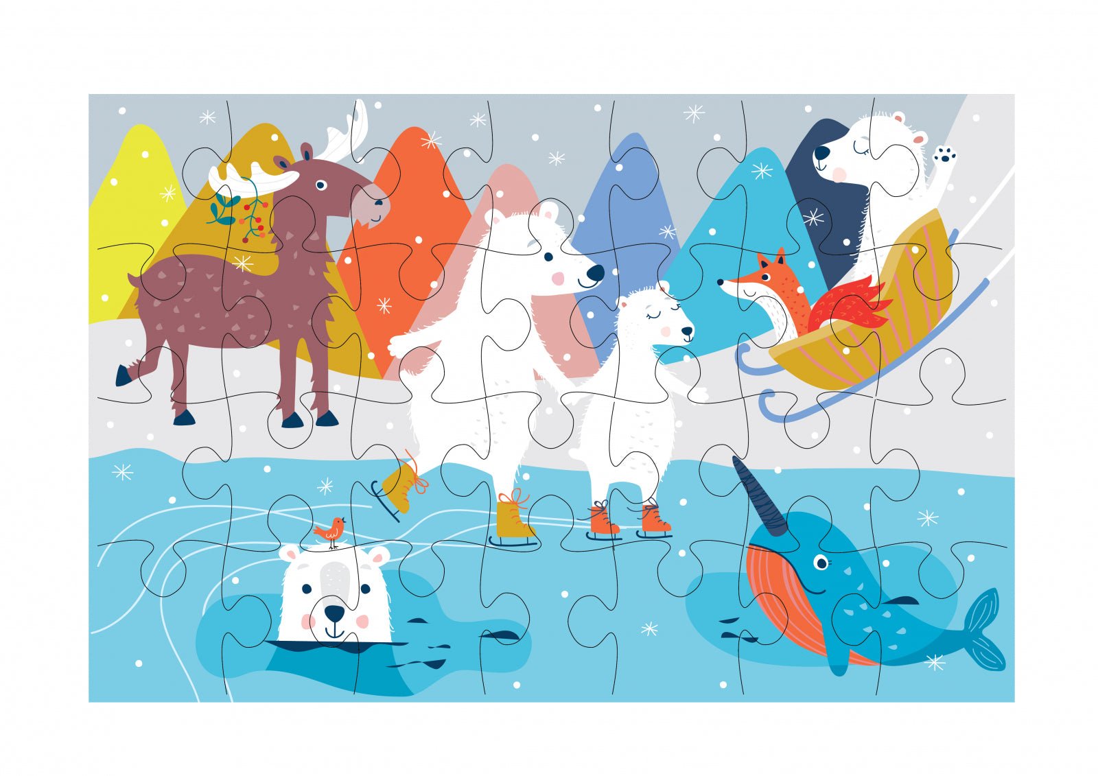 Puzzle cu 28 de piese - Polar - Avenir - Publisol.ro