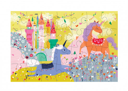 Puzzle cu 28 de piese  - Unicorn - Avenir