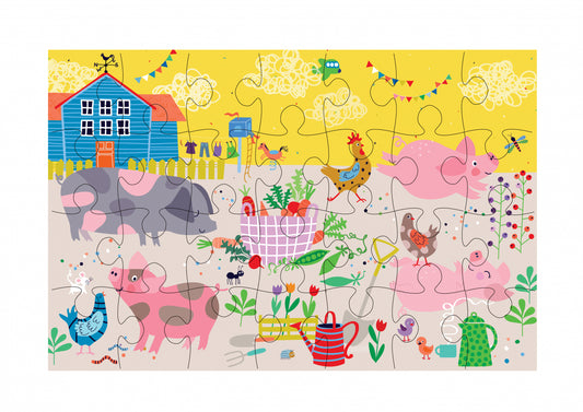Puzzle cu 28 de piese  - Ferma - Avenir