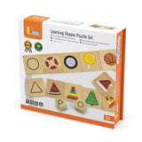 Puzzle de asociere din lemn, Invatam formele, Viga Toys - Publisol.ro