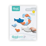 Puzzle de baie, set 10 piese, Rechinii infometati, Quut Toys - Publisol.ro