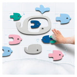 Puzzle de baie, set 11 piese, Balene si pestisori, Quut Toys - Publisol.ro