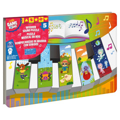 Puzzle din lemn in forma de pian cu sunete, Spin Master - Publisol.ro