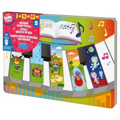 Puzzle din lemn in forma de pian cu sunete, Spin Master - Publisol.ro