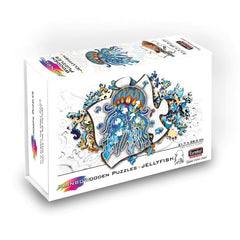 Puzzle din lemn multicolorat - Meduza, 106 piese, Eureka! - Publisol.ro