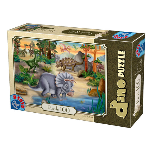 Puzzle Dinozauri - Puzzle copii, 100 piese, D - Toys - Publisol.ro