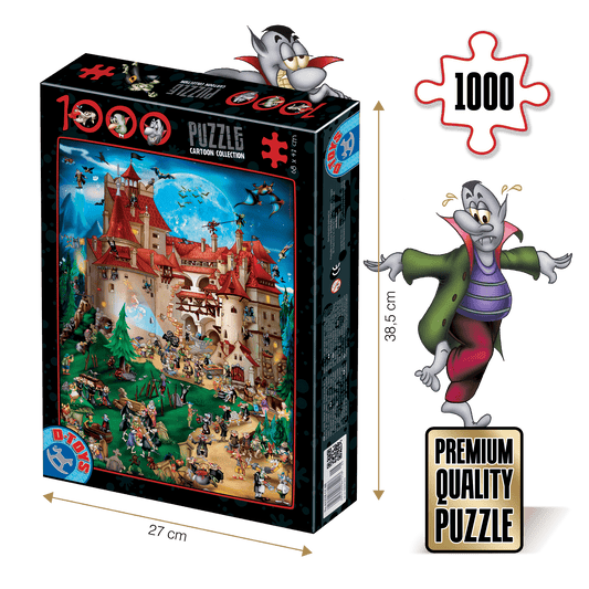 Puzzle Dracula - Puzzle adulti 1000 piese - Cartoon Collection, D - Toys - Publisol.ro