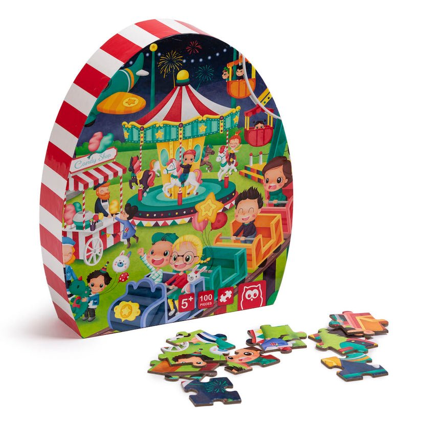Puzzle Educativ - 100 Piese - Parcul de Distractie, EurekaKids - Publisol.ro