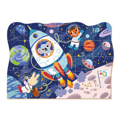 Puzzle educativ, Calatorie prin spatiu, 30 piese, Dodo Toys - Publisol.ro