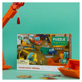 Puzzle educativ, Vehicule de constructie, 30 piese, Dodo Toys - Publisol.ro