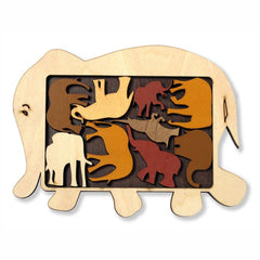 Puzzle logic cu animale Constantin’s - Elephant Parade, Recent Toys - Publisol.ro