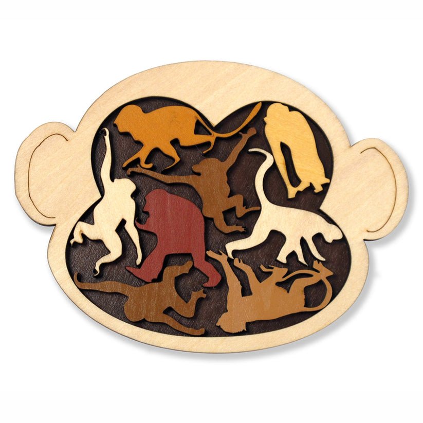 Puzzle logic cu animale Constantin’s - Monkey Madness, Recent Toys - Publisol.ro