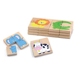 Puzzle magnetic din lemn, Animale, Viga Toys - Publisol.ro