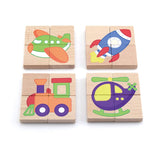 Puzzle magnetic din lemn, Mijloace de transport, Viga Toys - Publisol.ro