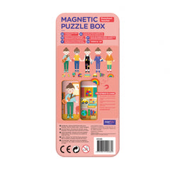 Puzzle magnetic in cutie metalica, joc de potrivire si asociere - Educatoare - mierEdu