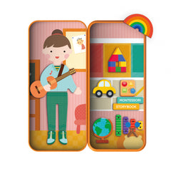 Puzzle magnetic in cutie metalica, joc de potrivire si asociere - Educatoare - mierEdu