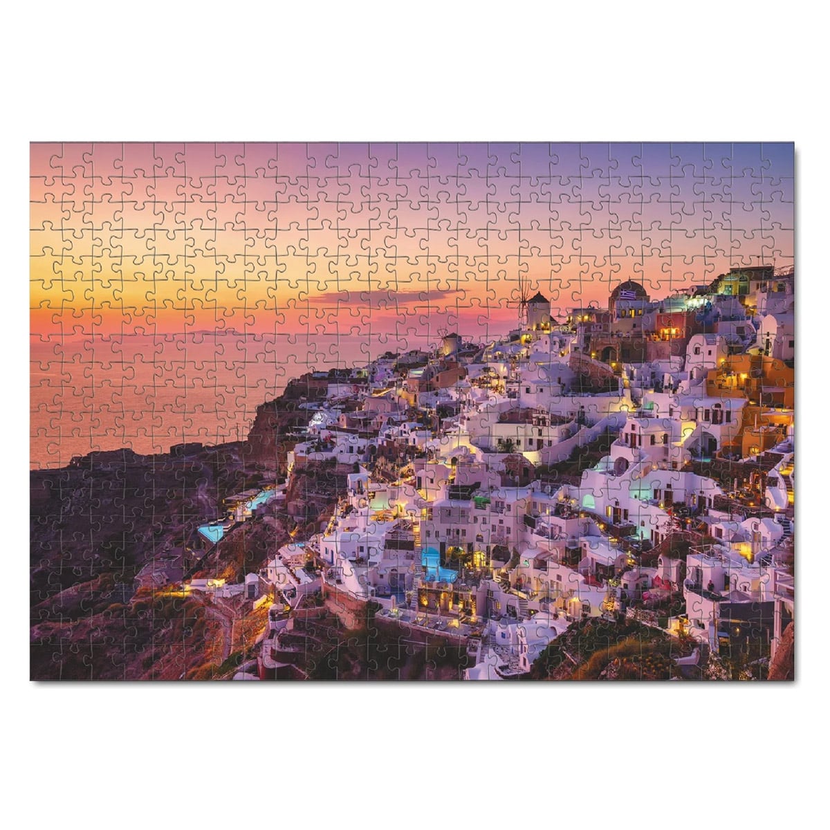 Puzzle Oia village, Grecia, 500 piese, Dodo Toys - Publisol.ro