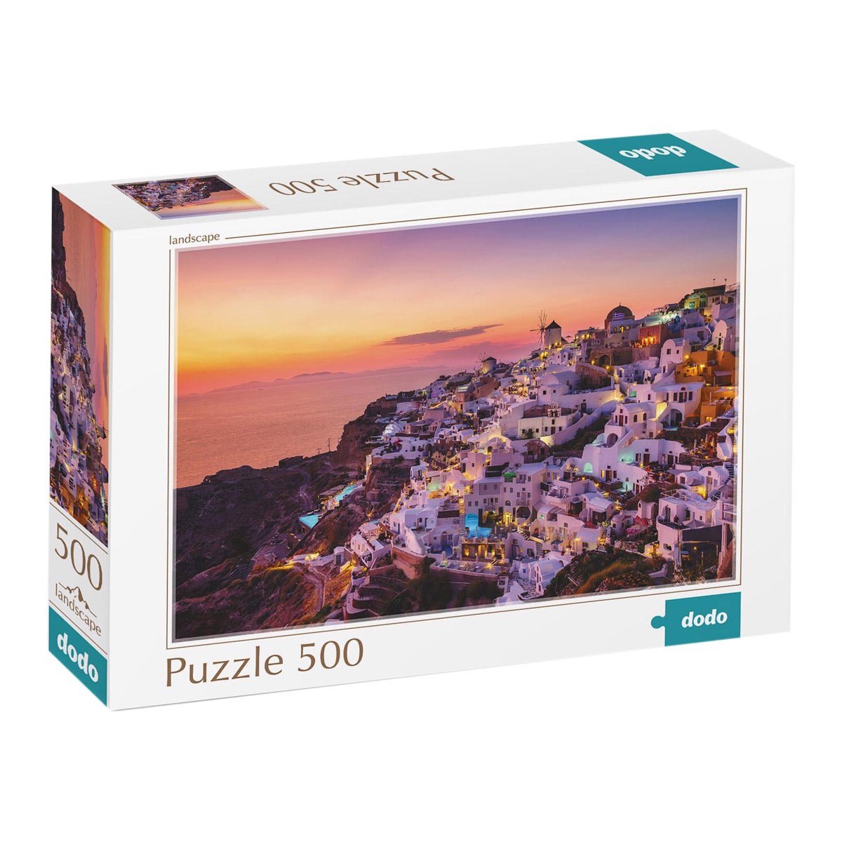 Puzzle Oia village, Grecia, 500 piese, Dodo Toys - Publisol.ro