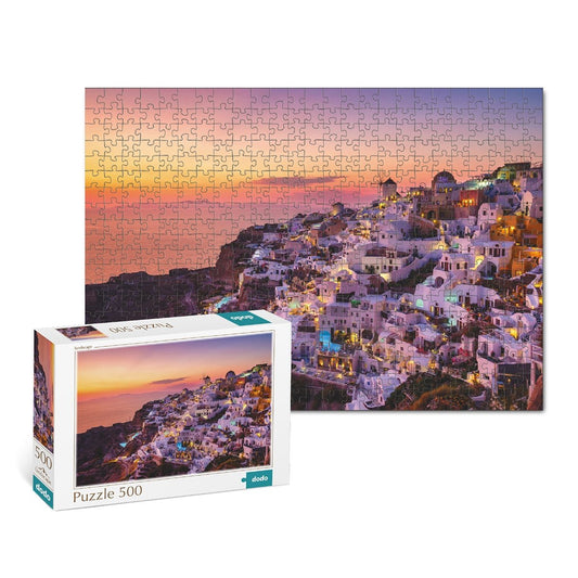 Puzzle Oia village, Grecia, 500 piese, Dodo Toys - Publisol.ro