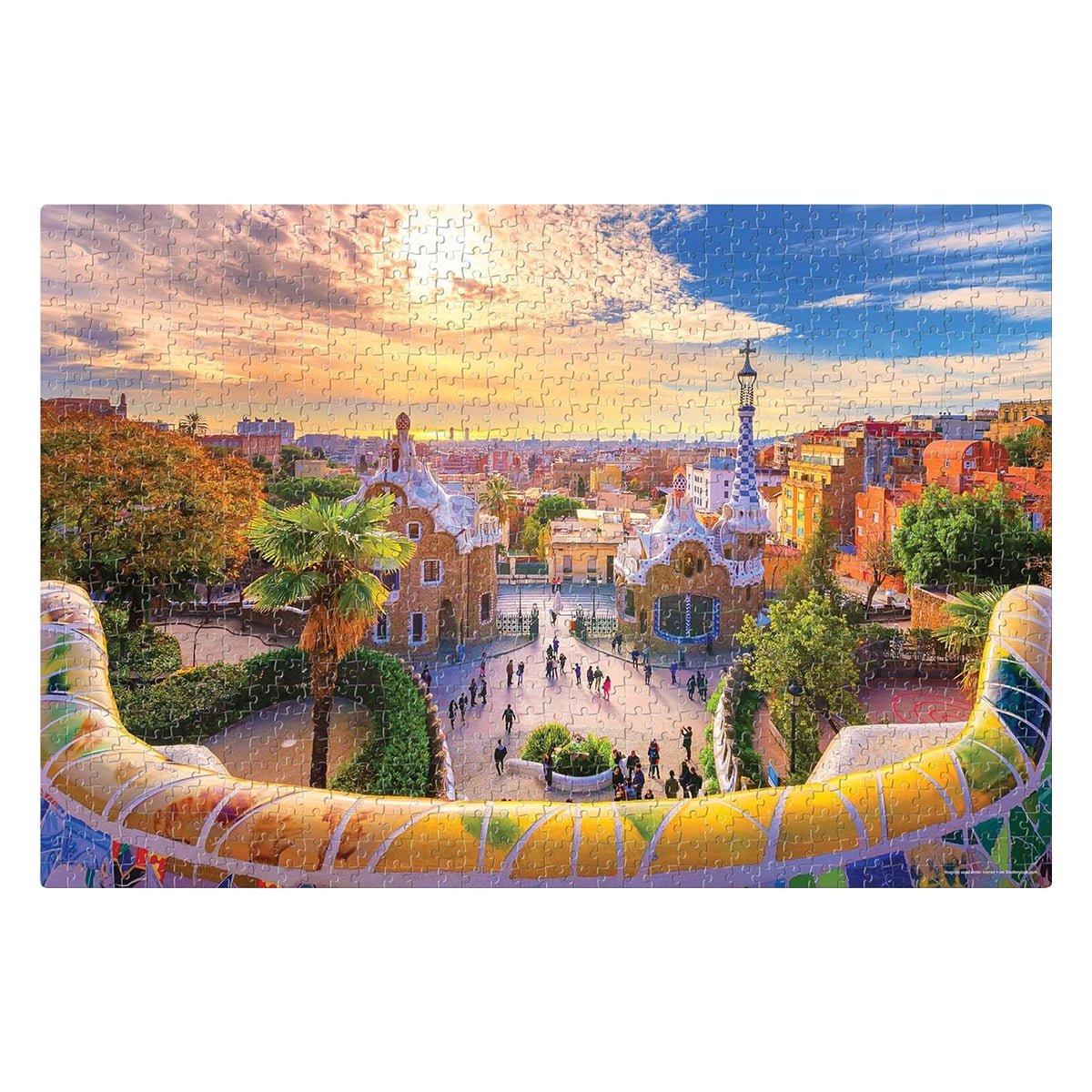 Puzzle Parcul Guell, Barcelona, 1000 piese, Dodo Toys - Publisol.ro