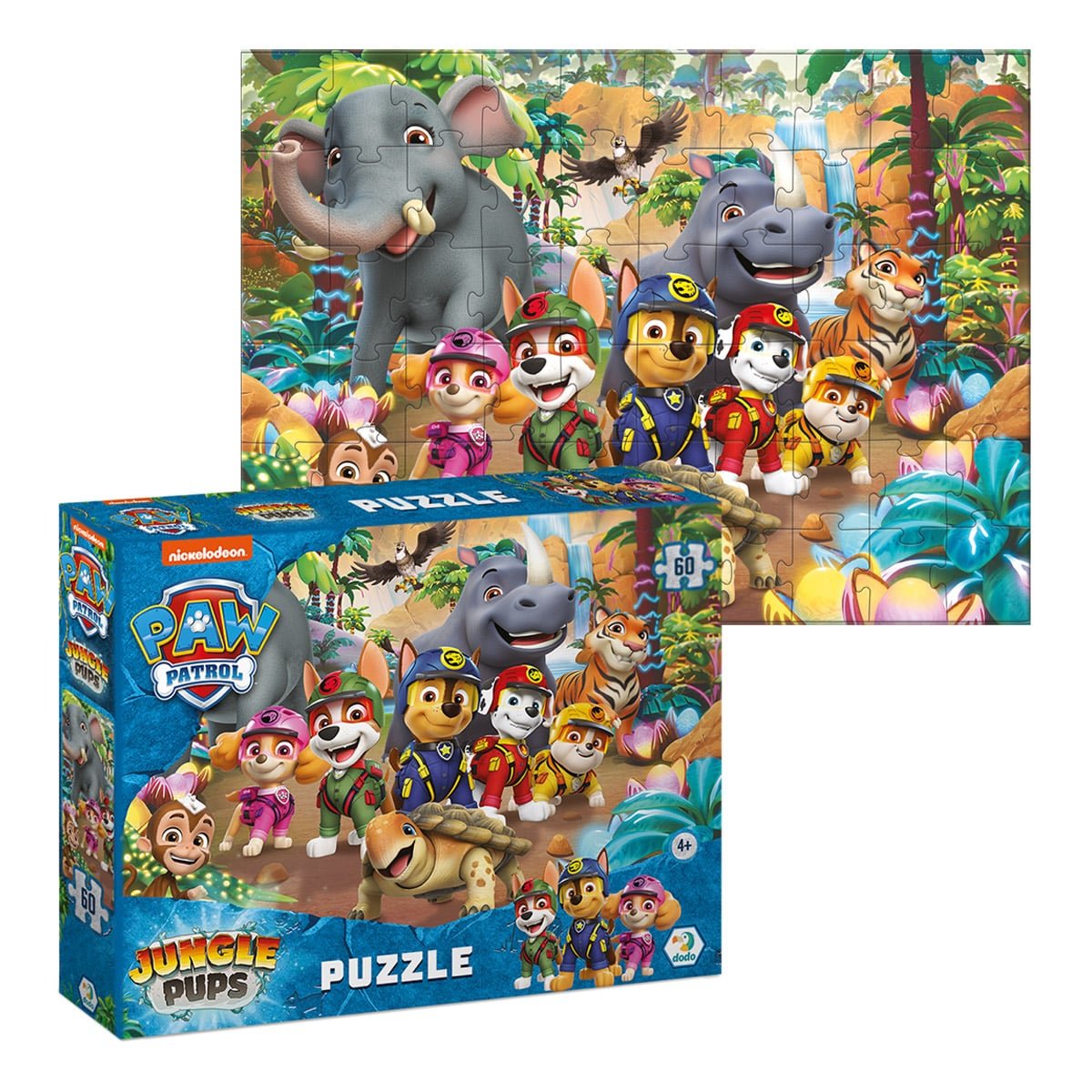 Puzzle Patrula catelusilor, Jungle, 60 piese, Dodo Toys - Publisol.ro