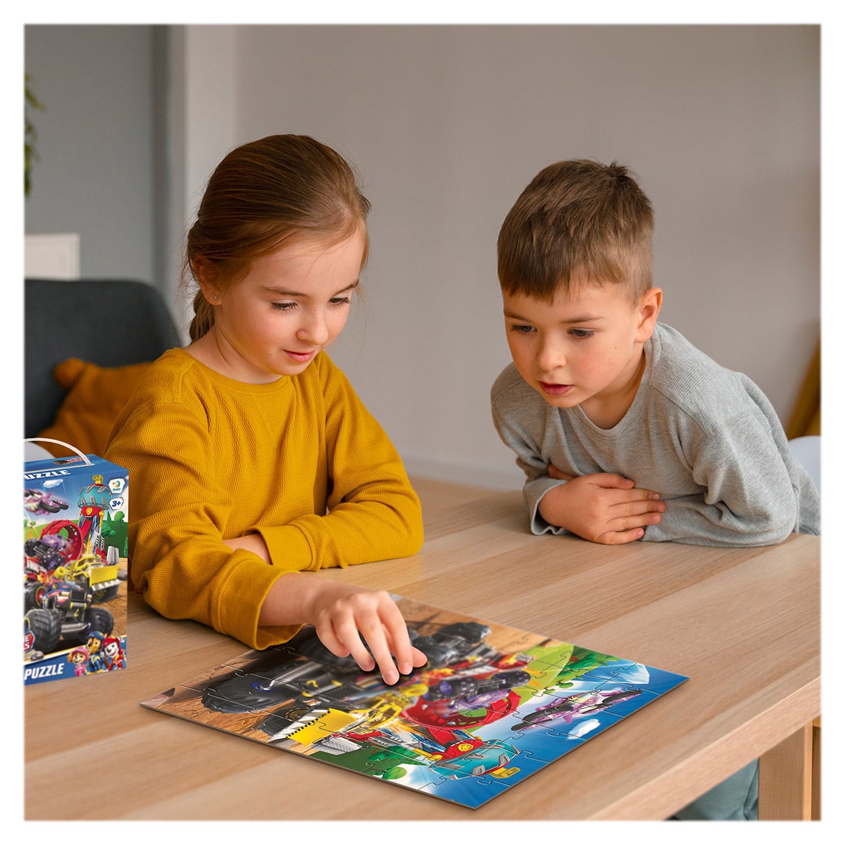 Puzzle Patrula catelusilor, Rescue Wheels, 48 piese, Dodo Toys - Publisol.ro