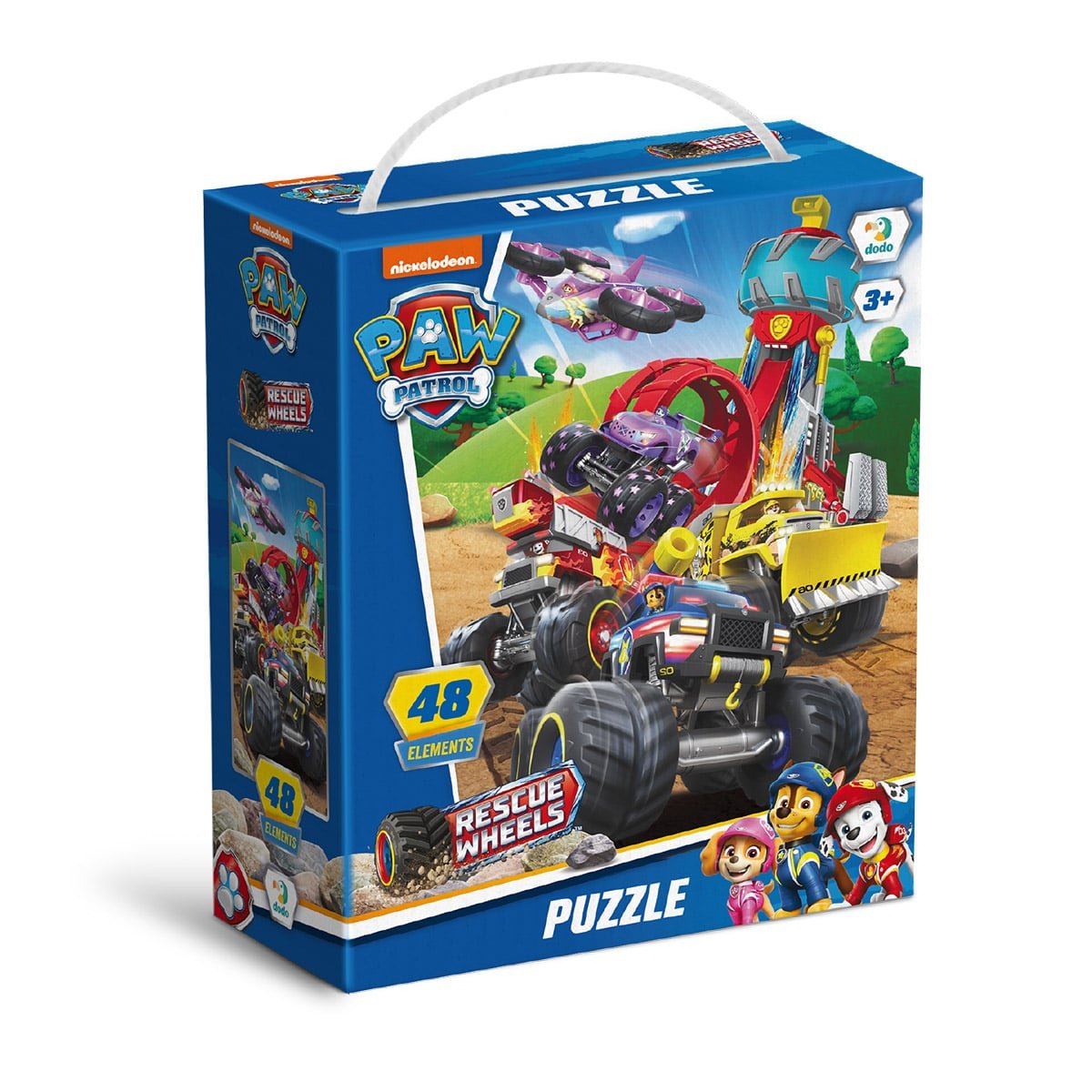 Puzzle Patrula catelusilor, Rescue Wheels, 48 piese, Dodo Toys - Publisol.ro