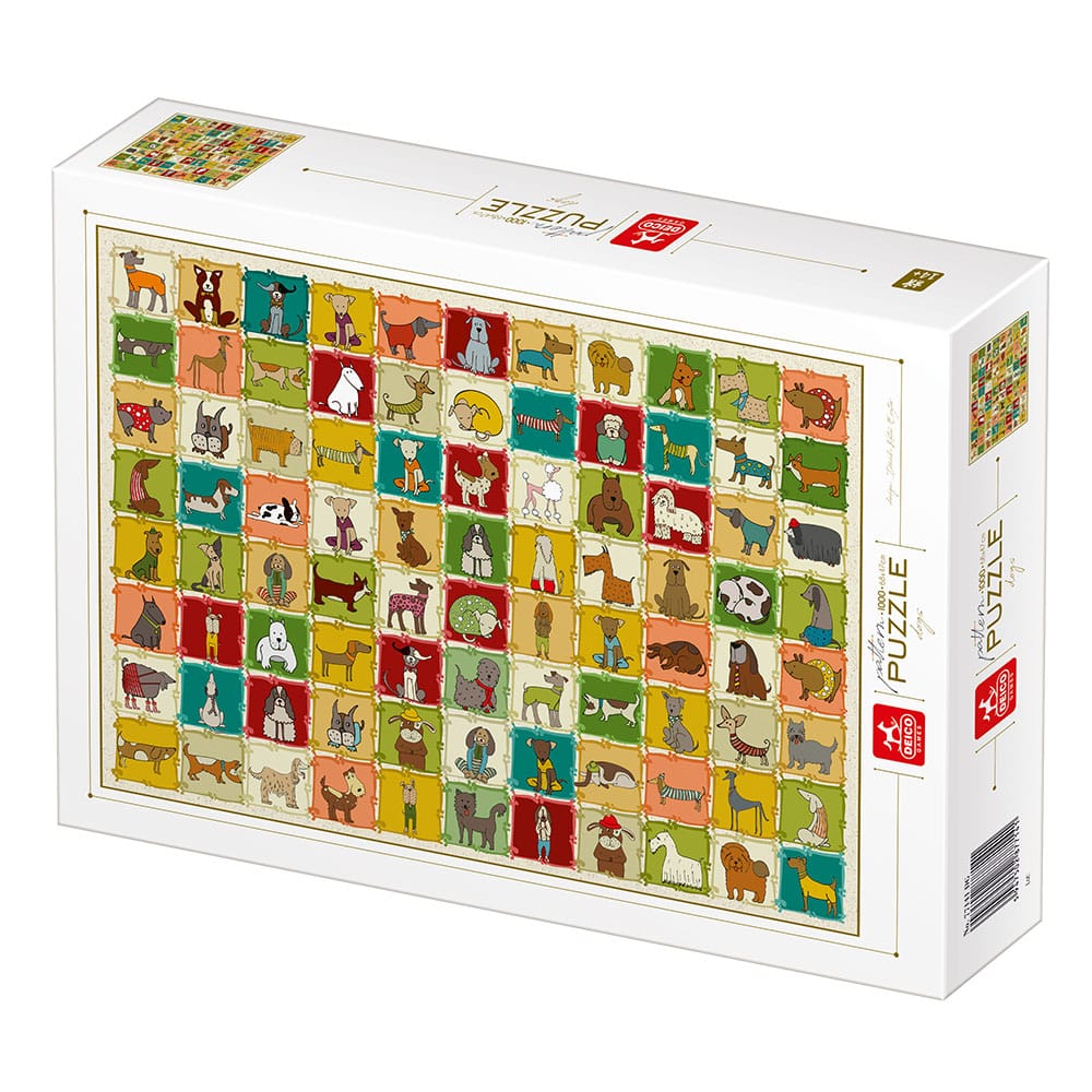 Puzzle Pattern - Dogs/Caini - Puzzle adulti 1000 piese, D - Toys - Publisol.ro