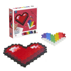 Puzzle pe numere Plus - Plus, 250 piese, Inimi - Plus Plus - Publisol.ro