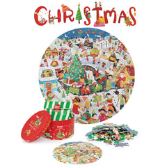Puzzle rotund, 150 piese, Boppi - Craciun - boppi