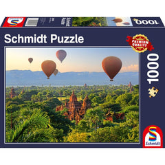 Puzzle Schmidt: Baloane cu aer cald, Mandalay, Myanmar, 1000 piese, Schmidt - Publisol.ro