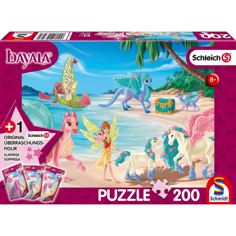 Puzzle Schmidt: Bayala - Insula dragonului, 200 piese + Cadou: figurina Bayala, Schmidt - Publisol.ro