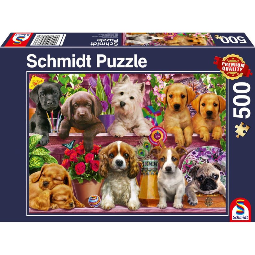 Puzzle Schmidt: Caini pe raft, 500 piese, Schmidt - Publisol.ro