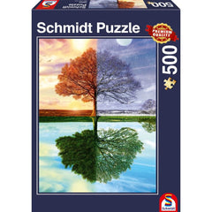 Puzzle Schmidt: Copacul anotimpurilor, 500 piese, Schmidt - Publisol.ro