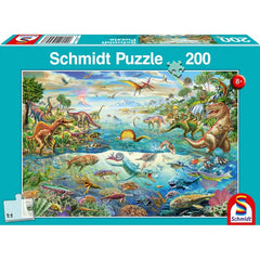 Puzzle Schmidt: Descopera dinozaurii, 200 piese, Schmidt - Publisol.ro