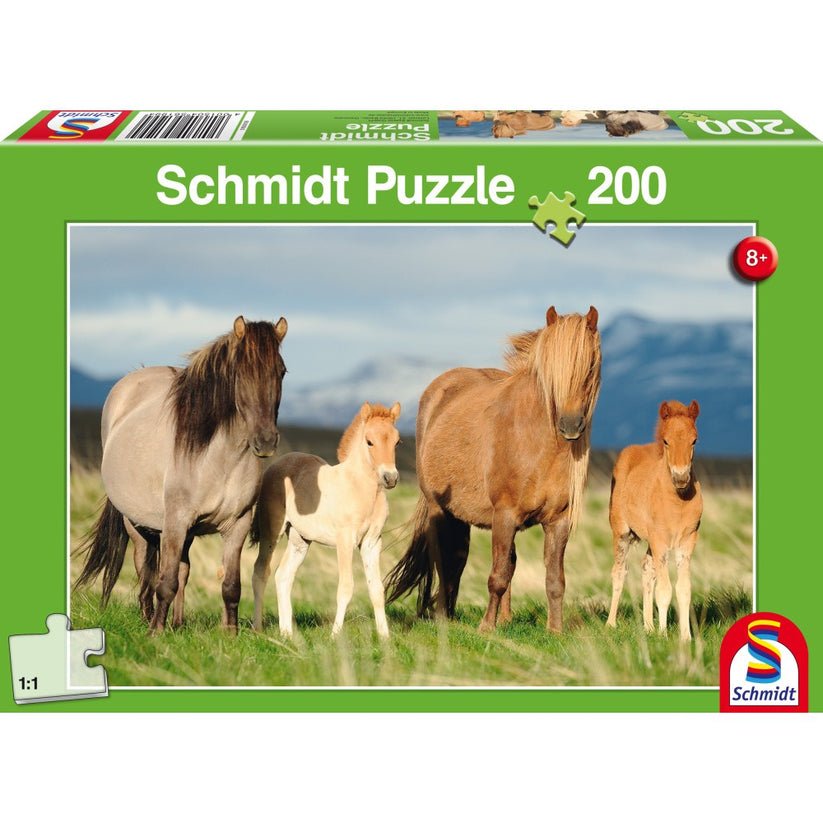 Puzzle Schmidt: Familie de cai, 200 piese, Schmidt - Publisol.ro