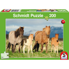 Puzzle Schmidt: Familie de cai, 200 piese, Schmidt - Publisol.ro
