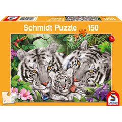 Puzzle Schmidt: Familie de tigrii, 150 piese, Schmidt - Publisol.ro
