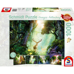 Puzzle Schmidt: Georgina Fellenberg - Cerbi in padure, 1000 piese, Schmidt - Publisol.ro