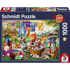 Puzzle Schmidt: Gradina nebuna a animalelor de companie, 1000 piese, Schmidt - Publisol.ro