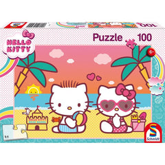 Puzzle Schmidt: Hello Kitty - Distractie la plaja cu Kitty, 100 piese, Schmidt - Publisol.ro