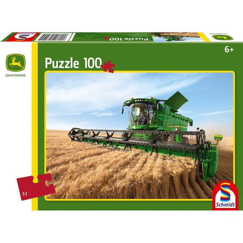 Puzzle Schmidt: John Deere - Combina de recoltat S690, 100 piese, Schmidt - Publisol.ro